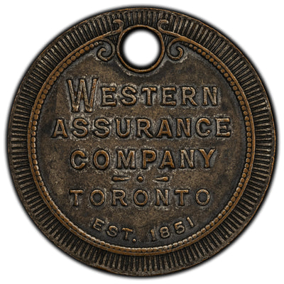 Canada Western Assurance Company Toronto Token/Medal - Holed