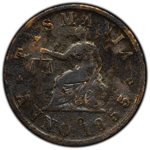 SOLD Australia 1855 Token Edward De'Carle & Co Tn-53 - Corrosion