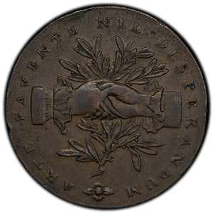 SOLD Great Britain Staffordshire Leek 1791 1/2 Half Penny Token