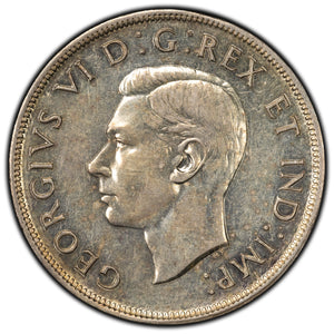 SOLD Canada 1947 ML Maple Leaf $1 Silver Dollar Coin - Hairlines