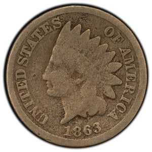 SOLD United States 1863 1 Cent Indian Head Penny Coin