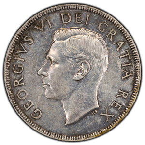 SOLD Canada 1950 SWL $1 Silver Dollar Coin - Cleaned