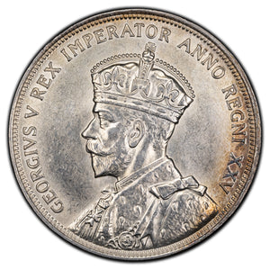 SOLD Canada 1935 $1 Silver Dollar Coin - First Year of Issue - AU+ (reverse corrosion)