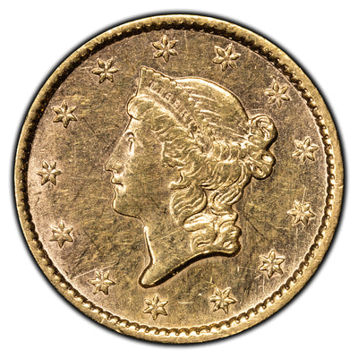 SOLD United States 1853 $1 Type 1 Gold Dollar Coin - Ex. Jewellery