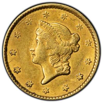 SOLD United States 1850 $1 One Dollar Gold Coin