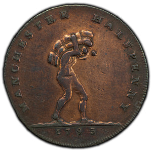 SOLD Great Britain Manchester 1793 1/2 Half Penny Token D&H 135