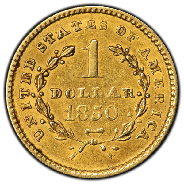 SOLD United States 1850 $1 One Dollar Gold Coin - The Toronto Coin Shop