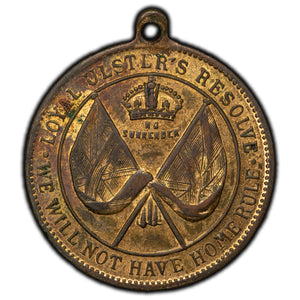 SOLD Ireland Ulster Unionists Medallion - One Flag One Fleet One Throne One Parliament