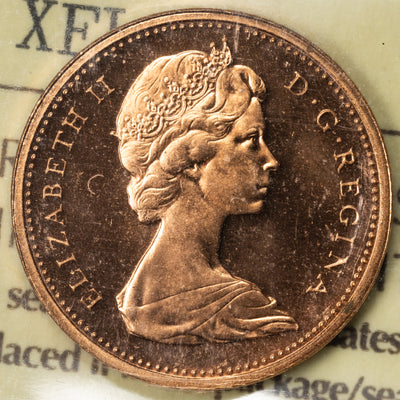 SOLD Canada 1972 1 Small Cent Coin - ICCS SP-67 Red Heavy Cameo