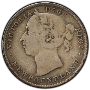 SOLD Newfoundland 1882-H 20 Cents Silver Coin