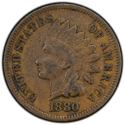 United States 1880 FS-101 1 Cent Indian Head Penny Coin