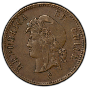 Chile 1898 2 1/2 Centavos Coin