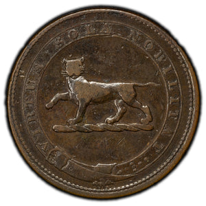 SOLD Ireland 1819 Galway Menlough Castle 6 Pence Token Davis #1