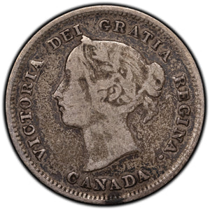 SOLD Canada 1889 5 Cents Silver Coin