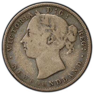 Newfoundland 1888 20 Cents Silver Coin