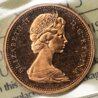 SOLD Canada 1973 1 Small Cent Coin - ICCS SP-67 Red UHC