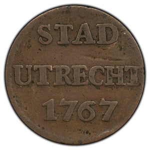 SOLD Netherlands Utrecht 1767 1 Duit Coin KM #91