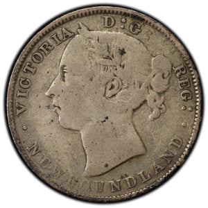 SOLD Newfoundland 1890 20 Cents Silver Coin