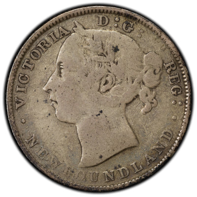 Newfoundland 1890 20 Cents Silver Coin