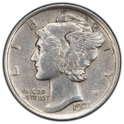 United States 1921 10 Cents Mercury Dime Silver Coin