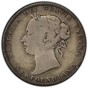 SOLD Newfoundland 1872-H 50 Cents Half Dollar Silver Coin