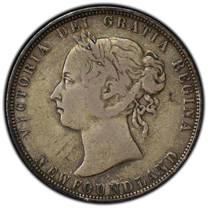 Newfoundland 1882-H 50 Cents Half Dollar Silver Coin