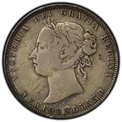 Newfoundland 1882-H 50 Cents Half Dollar Silver Coin