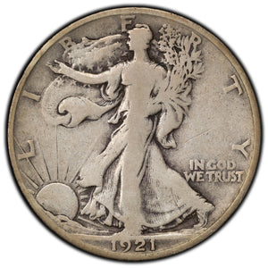 SOLD United States 1921-S 50 Cents Walking Liberty Half Dollar Silver Coin