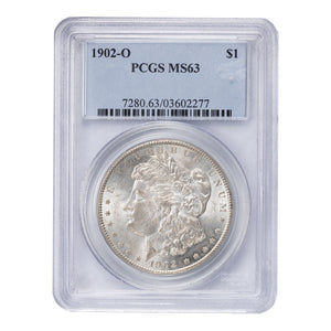 SOLD United States 1902-O $1 Morgan Dollar Silver Coin - PCGS MS-63