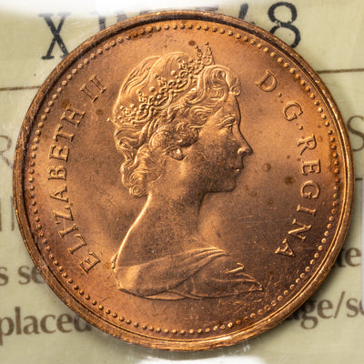SOLD Canada 1981 1 Small Cent Coin - ICCS MS-66 Red