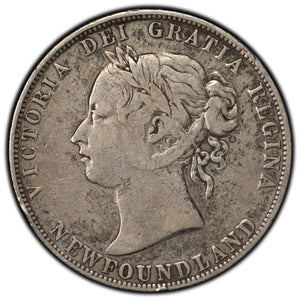 SOLD Newfoundland 1898 50 Cents Half Dollar Silver Coin