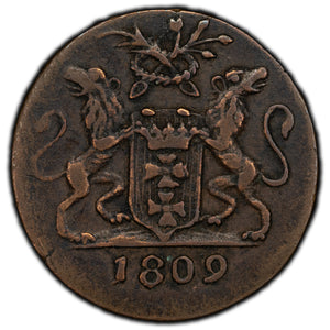 SOLD Poland Danzig 1809 Groschen Coin KM #137