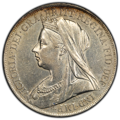SOLD Great Britain 1900 1 One Crown Silver Coin