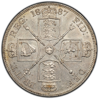 SOLD Great Britain 1887 Double Florin Silver Coin