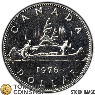 Canada 1976 $1 Dollar Nickel Coin - Specimen Strike