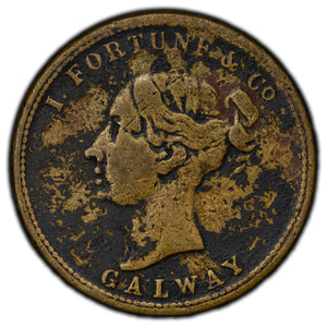SOLD Ireland ND Galway I. Fortune & Co Token Batty #1537