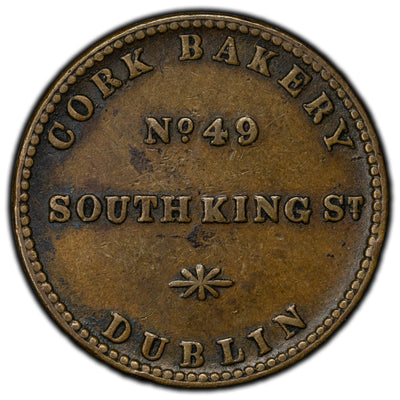 Ireland ND Dublin Cork Bakery The Porter Barm Token Batty #1512