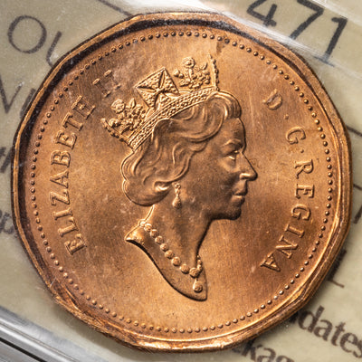 SOLD Canada 1990 1 Small Cent Coin - ICCS MS-66 Red