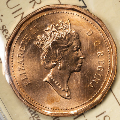 Canada 1991 1 Small Cent Coin - ICCS MS-66 Red