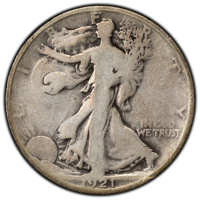 United States 1921-D 50 Cents Walking Liberty Half Dollar Silver Coin