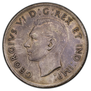 SOLD Canada 1937 $1 Silver Dollar Coin - EF (cleaned)
