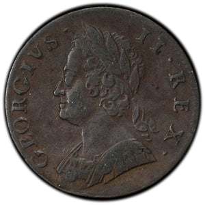 SOLD Great Britain 1747 1/2 Half Penny Coin KM #579.2