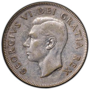 SOLD Canada 1949 Hoof/9 50 Cents Half Dollar Silver Coin
