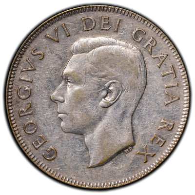 SOLD Canada 1949 Hoof/9 50 Cents Half Dollar Silver Coin