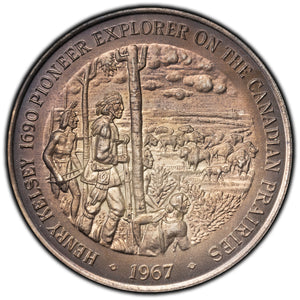 SOLD Canada 1967 Henry Kelsey Pure Nickel Medal 37mm