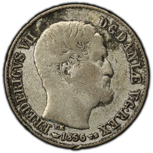 SOLD Denmark 1856 16 Skilling Silver Coin