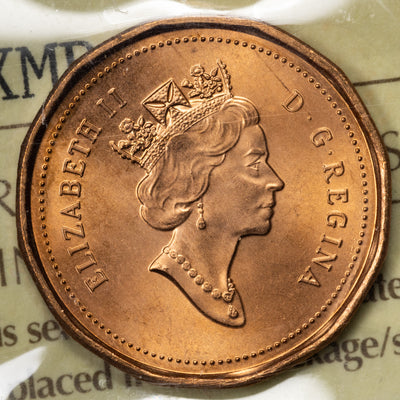 SOLD Canada 1995 1 Small Cent Coin - ICCS MS-67 Red
