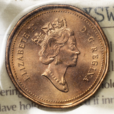 SOLD Canada 1996 1 Small Cent Coin - ICCS MS-67 Red