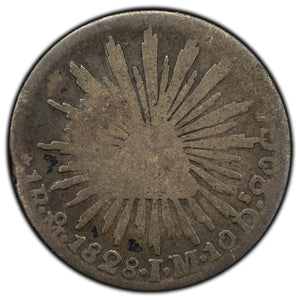 SOLD Mexico 1828 Mo-JM One Real Silver Coin
