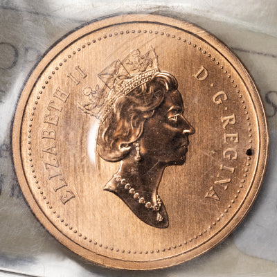 SOLD Canada 1997 1 Small Cent Coin - ICCS MS-67 Red